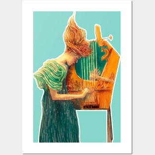 Musician playing music Posters and Art